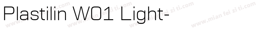 Plastilin W01 Light字体转换